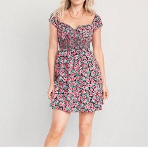 Old Navy Floral Dress - Pink and Green